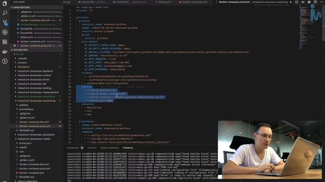 Configuration of the Traefik reverse proxy and integration with services running in docker. смотреть онлайн