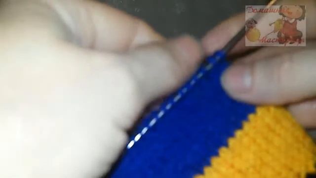 Вязание спицами. #Детские_носки "Миньоны" Вязание на 5 спицах смотреть онлайн