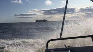 Обгон «ракеты» катера Silver North Pro