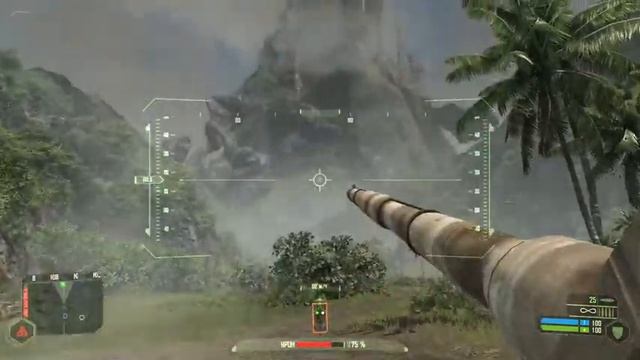 Crysis прохождение #7, Уничтожаем генератор помех, Катаемся на танке