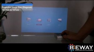 Джобен проектор и зарядно за телефон - LCoS LED проектор, SD карта, HDMI