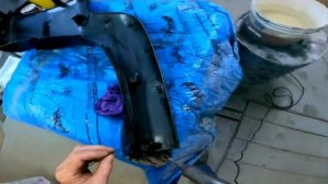 Toyota Land Cruiser Prado 120 цвет 202 ремонт заднего бампера и покраска задней двери.