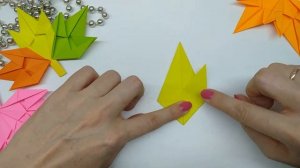 Оригами КЛЕНОВЫЙ ЛИСТ | Осенняя поделка из бумаги | Origami Maple Leaf. Autumn crafts