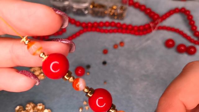 Красные бусы для Елены из г. Калуга