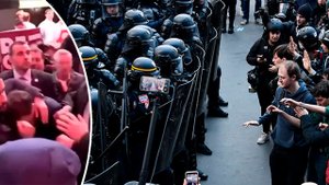 Макрона закидали яйцами, люди бьются с полицией и штурмуют офисы. Французы против пенсионной реформы