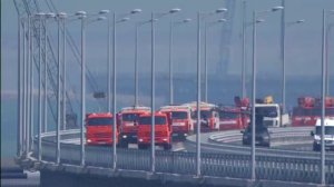 Открытие автодорожной части Крымского моста.