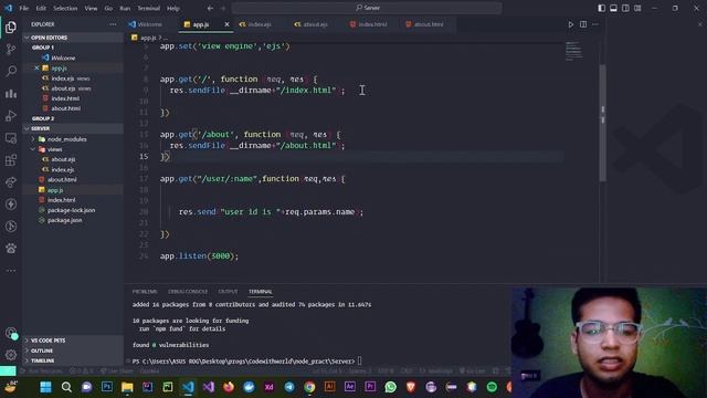 Node.js Crash Course Tutorial #22 - Template Engines