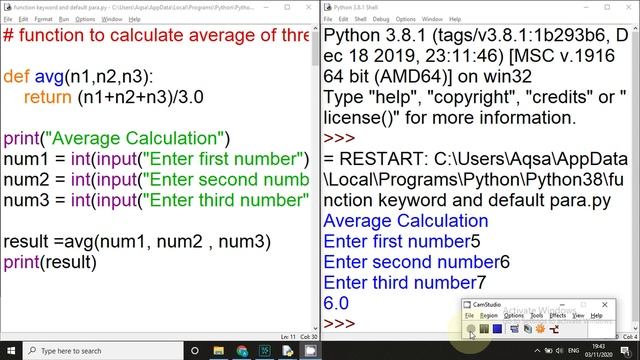 positional keyword and default argument in function python tutorial 29 CSFC Urdu Hindi