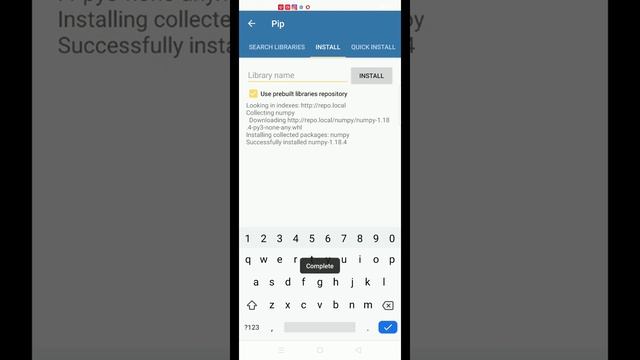 How to Install any Library (Numpy, Pandas) | Pydroid 3 IDE for Python 3