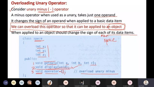 OOP Lecture 17 Operator overloading Definition and unary operator overloading