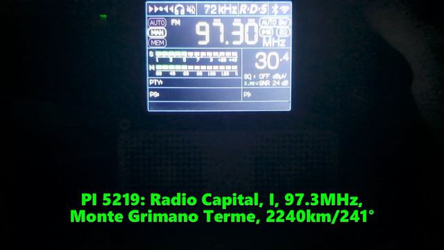 23.06.2024 19:08UTC, [Es], Radio Capital, Италия, 97.3МГц, 2240км