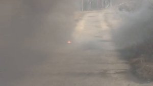 Дымовая шашка РДГ-2ч в действии