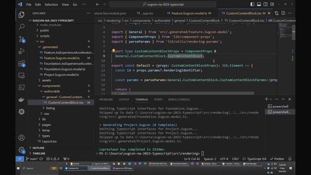 TypeScript Code Generation for Sitecore Data Templates | SUGCON NA-2023