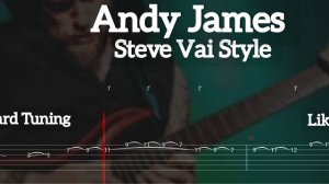 Andy James - Steve Vai Style ( Tab Guitar )