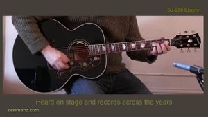 Gibson SJ-200 Ebony Review - One Man's Guitar - onemanz com