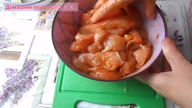 Куриная грудка. Вместо колбасы и котлет. Ну Очень вкусно. Сочно.