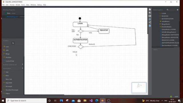 Activity diagram for online shopping system in uml | Software engineering смотреть онлайн
