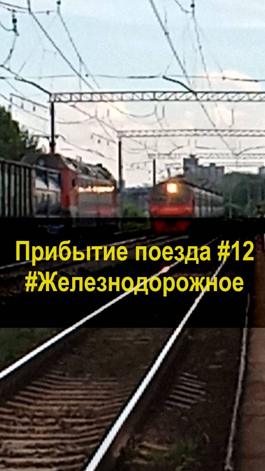 Прибытие поезда #12  #РЖД  #Железнодорожное #Электричка