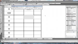 Таблица в Автокаде
