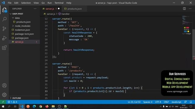 How to process POST requests using Hapi JS for REST APIs ⭐️ Spinsage