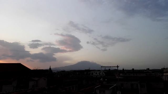 Vulcano Etna and cloud creation