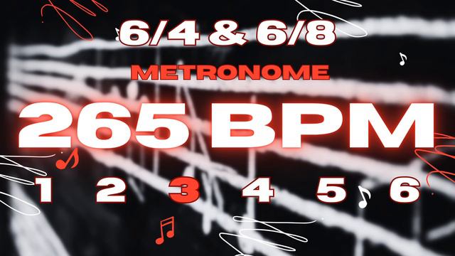 265 BPM - 6/4 & 6/8 Metronome смотреть онлайн