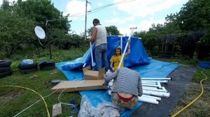 Собираем Бассейн! Intex 4.47 x 1.22