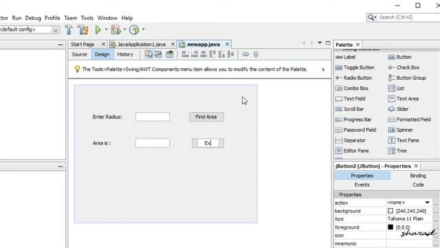 Create GUI Application in NetBeans I Java drag and drop GUI Project