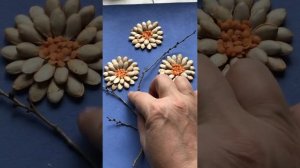 Панно из семян и веточек