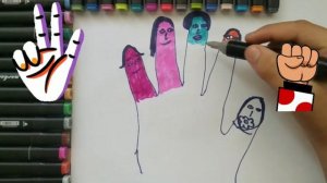 как можно нарисовать пальцы | Drawing for children finger thumb
