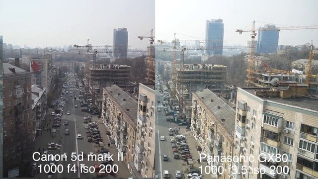 Canon 5d mark II VS Panasonic gx80 test смотреть онлайн