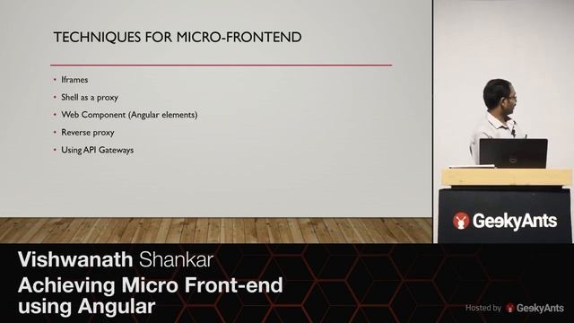 Micro Frontend architecture using Angular Elements