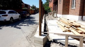 СТРОИТЕЛЬСТВО фасадного ЗАБОРА от  ФУНДАМЕНТА до ВОРОТ.