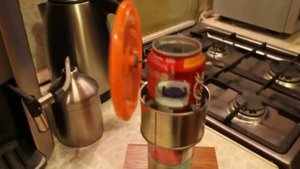 Двигатель Стирлинга из алюминиевой банки