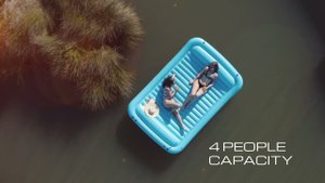 Надувной матрас-платформа для плавания Sun Soaker, 269х183х25,5 см 43542