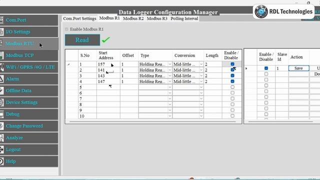 MODBUS Energy Meter Data Accessing using RDL Industrial Data Logger 4G LTE