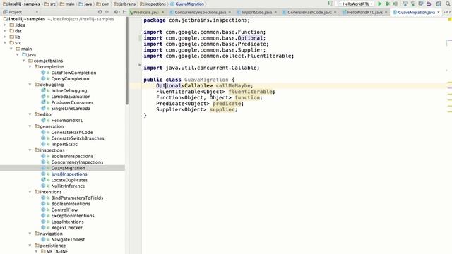 Inspections in IntelliJ IDEA 2016.1 смотреть онлайн