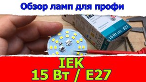 Тестирование и обзор светодиодных ламп: IEK 15 Вт E27 / Доморост светотехникам и инженерам
