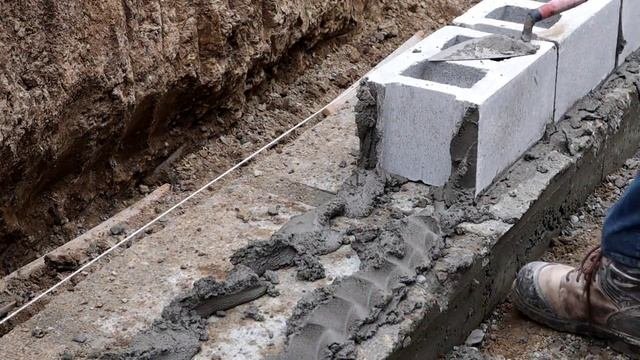 Building A Block Wall Foundation D I Y Cinder Block