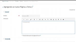 ¿Cómo crear páginas en Moodle?