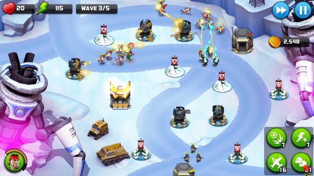 Alien Creeps TD - Level 25-Skiers Snowbank - Campaign 3 Stars смотреть онлайн