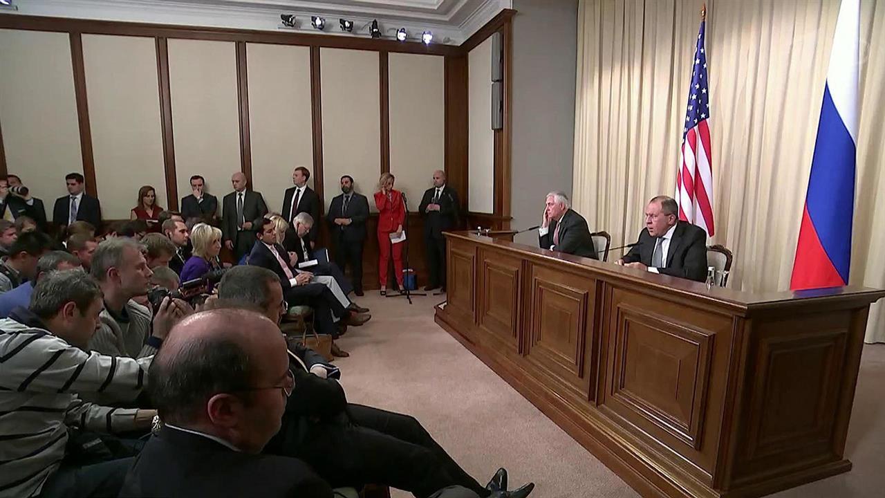 Глава МИД РФ Сергей Лавров и госсекретарь США Рекс Тиллерсон провели переговоры в Москве