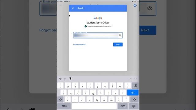 Student Log In For Google Classroom on iPad смотреть онлайн