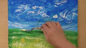 Рисуем цветущее дерево.