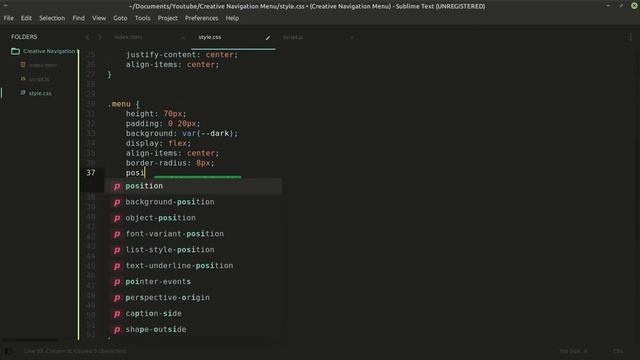 Creative Navigation Menu | HTML CSS Javascript | With Source Code