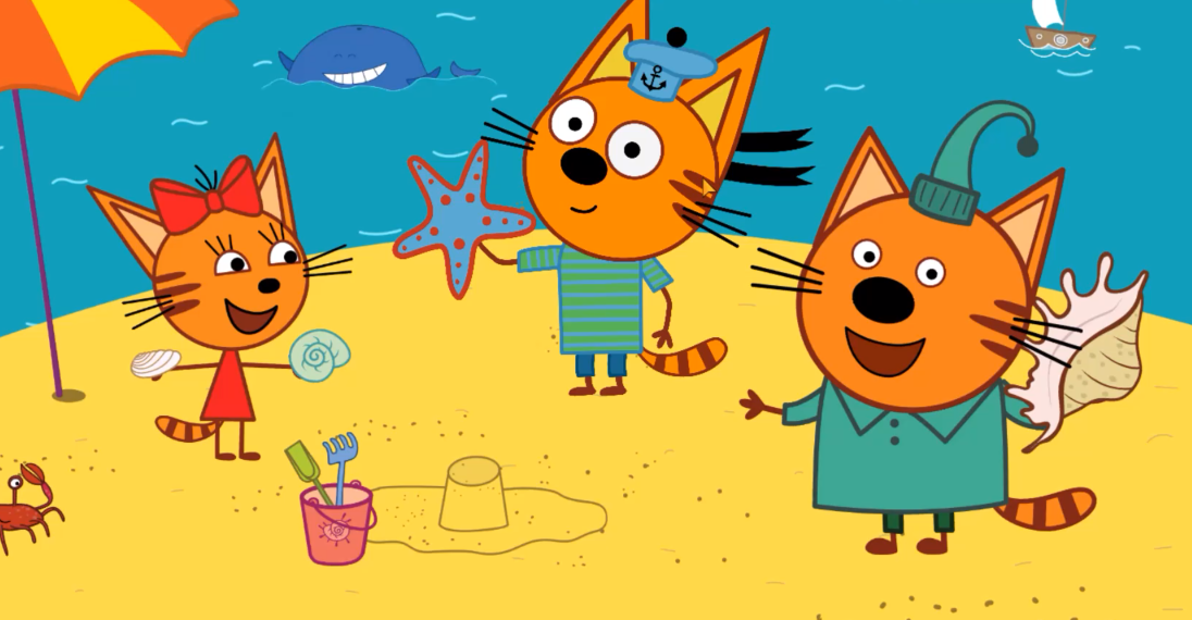 Три кота 10. Увлекательная раскраска с анимациями! смотреть онлайн