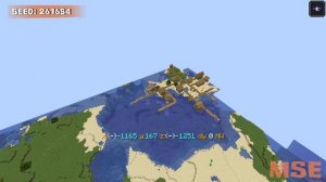 Stronghold practically at spawn near village with blacksmith! Minecraft 1.19.2 Seed [JAVA]