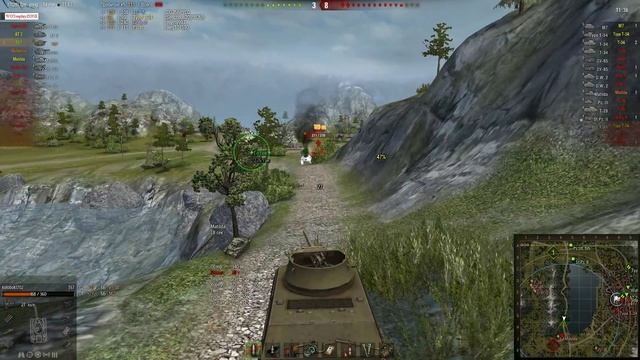 Т67 Как взорвать 10 танков с 1% ХП Ласвилль – Встречный бой. (WOT 0.9.3 Full HD) смотреть онлайн