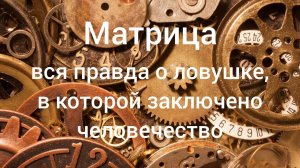 МАТРИЦА. Вся правда о ловушке, в которой заключено человечество