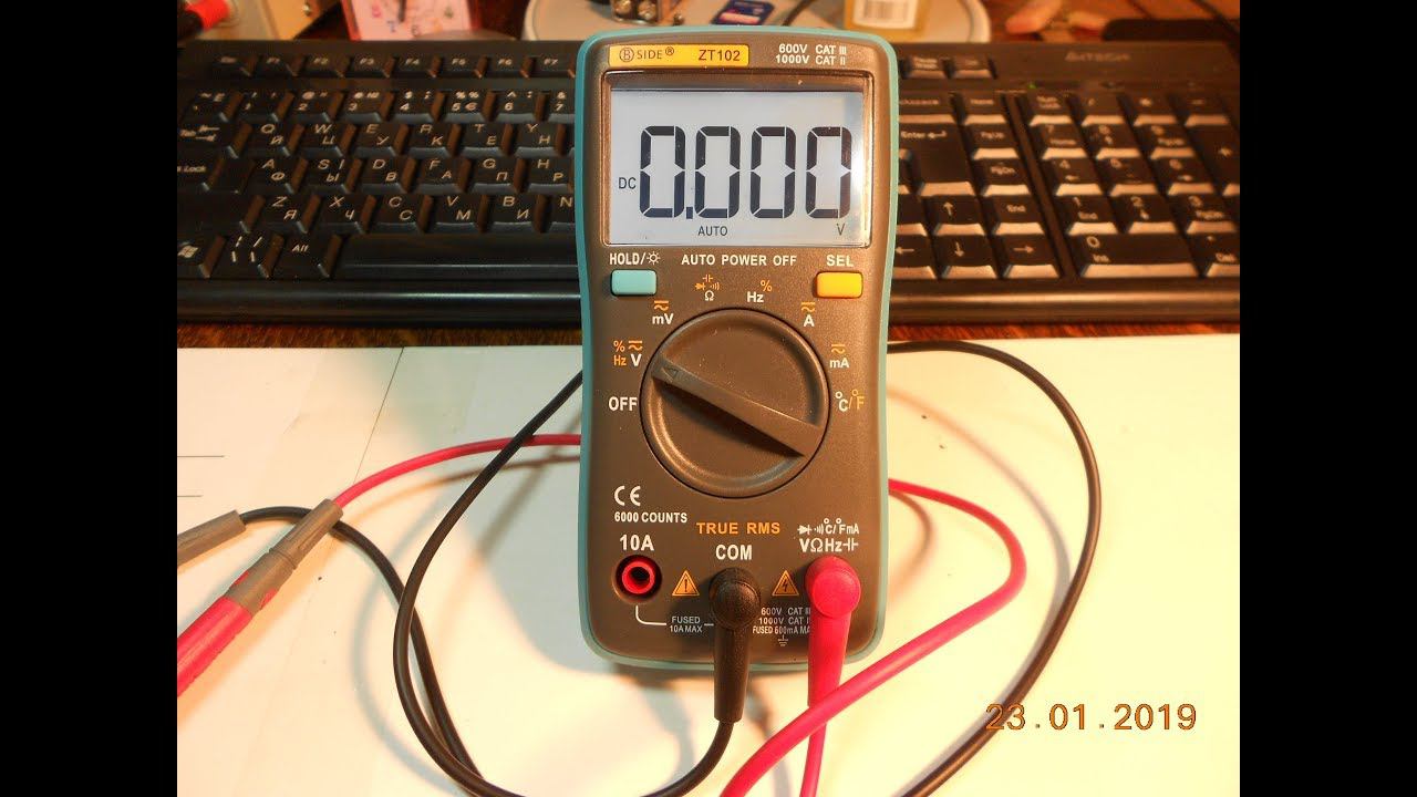 BSide ZT-102 - краткий обзор мультиметра смотреть онлайн